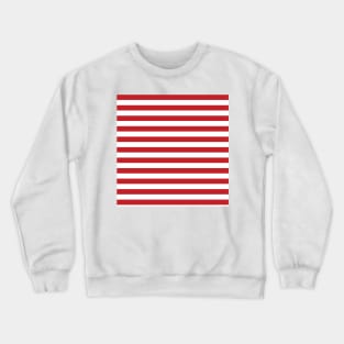 Red White Stripes Crewneck Sweatshirt